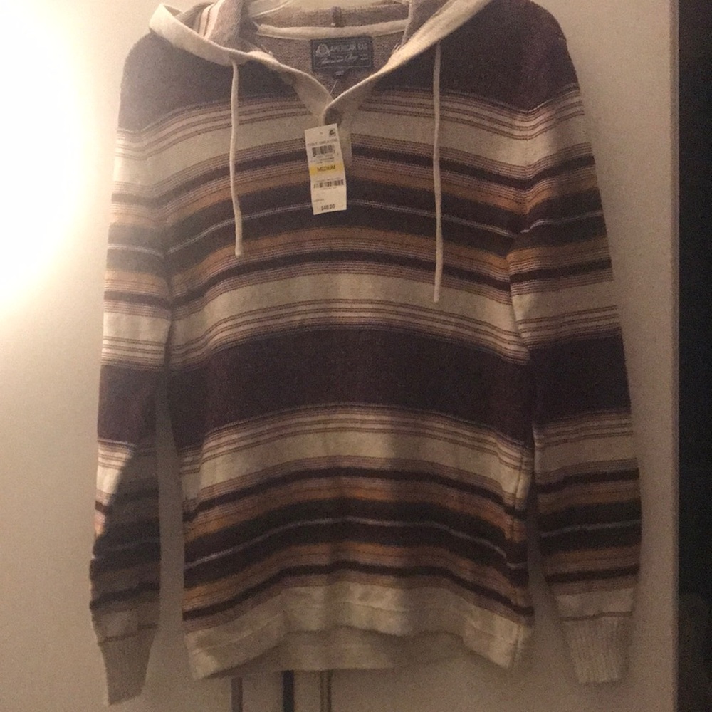 Striped Hooded Sweater for Men